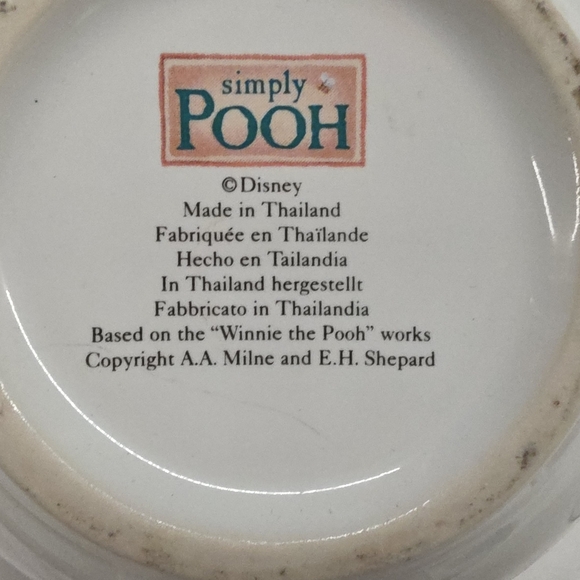 Winnie the Pooh (Simply Pooh) Large Mug/Cup and 8" Saucer Set EUC - Picture 6 of 10